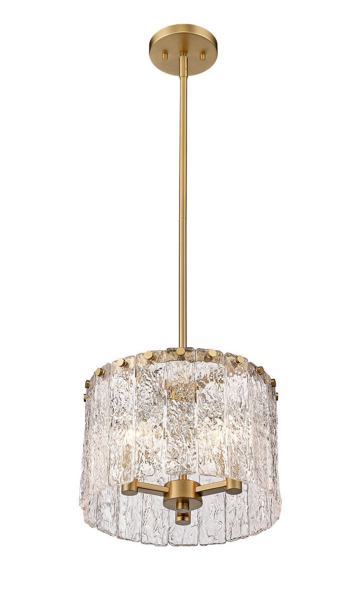 Z-Lite Canada - 1943P12-MGLD - Three Light Pendant - Glacier - Modern Gold