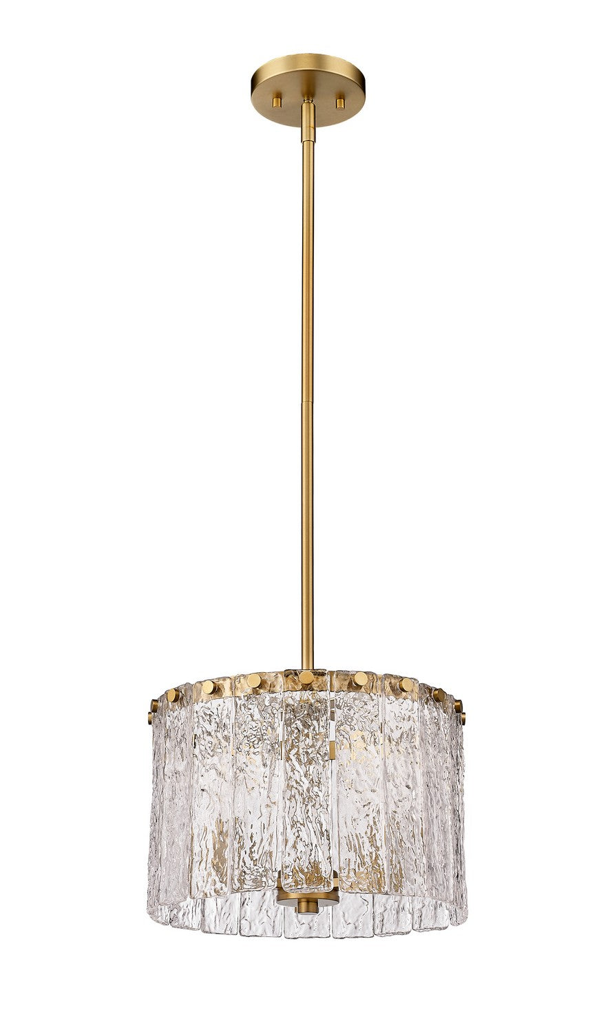 Z-Lite Canada - 1943P12-MGLD - Three Light Pendant - Glacier - Modern Gold