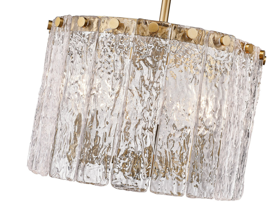 Z-Lite Canada - 1943P12-MGLD - Three Light Pendant - Glacier - Modern Gold