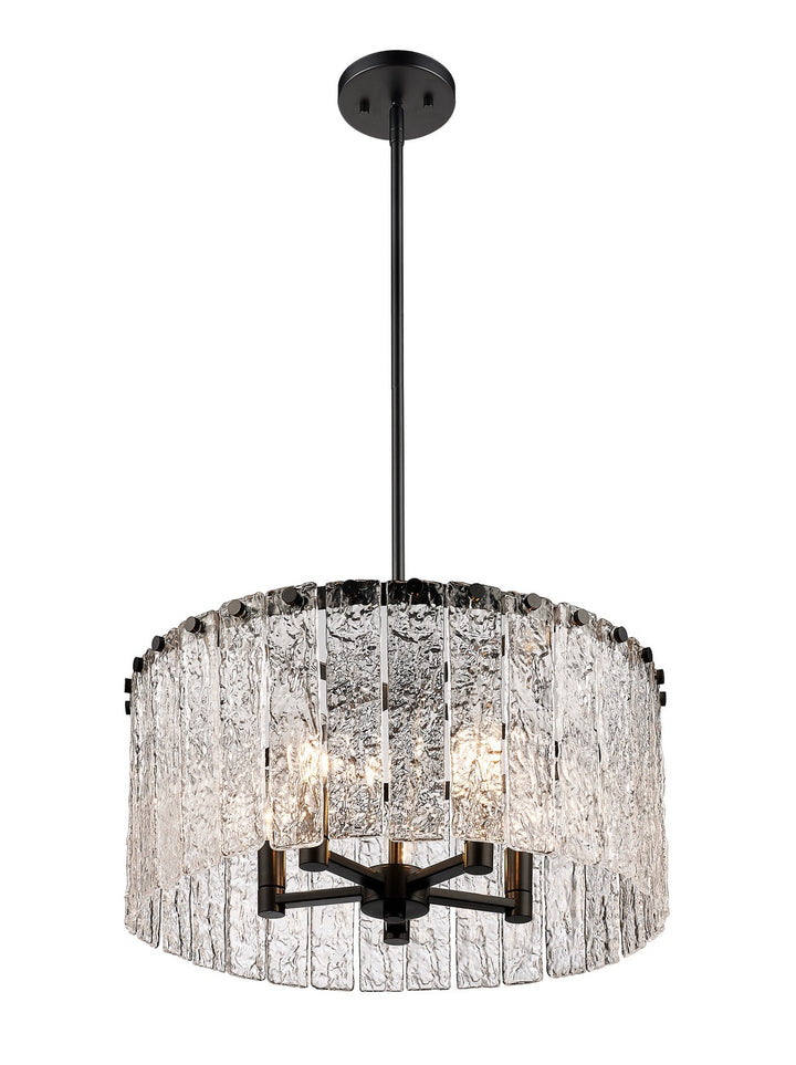 Z-Lite Canada - 1943P18-MB - Five Light Pendant - Glacier - Matte Black