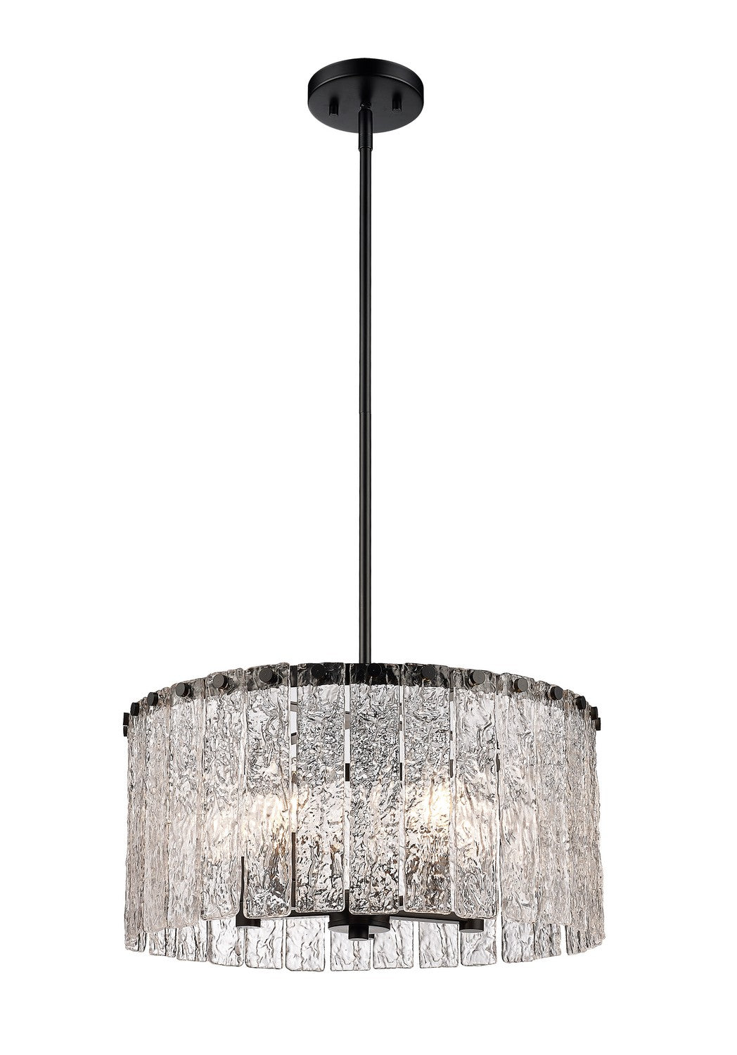 Z-Lite Canada - 1943P18-MB - Five Light Pendant - Glacier - Matte Black