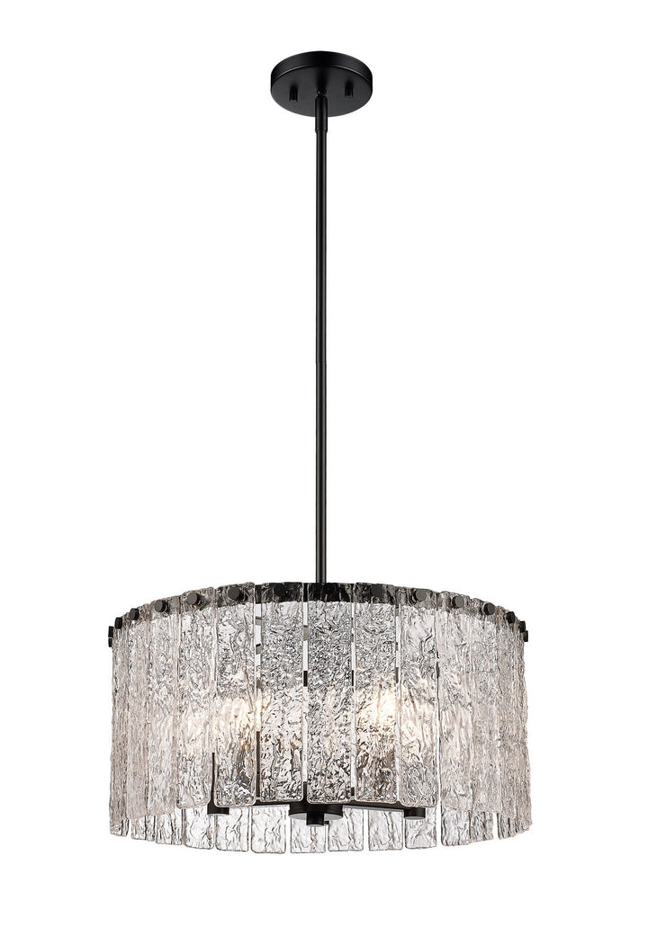 Z-Lite Canada - 1943P18-MB - Five Light Pendant - Glacier - Matte Black