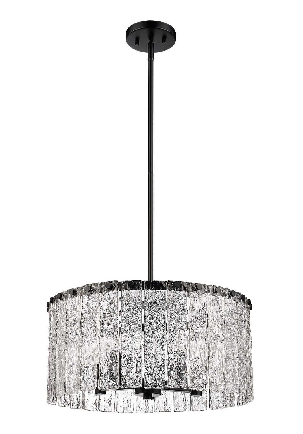 Z-Lite Canada - 1943P18-MB - Five Light Pendant - Glacier - Matte Black