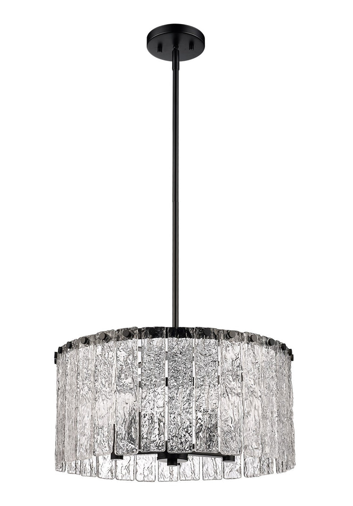 Z-Lite Canada - 1943P18-MB - Five Light Pendant - Glacier - Matte Black