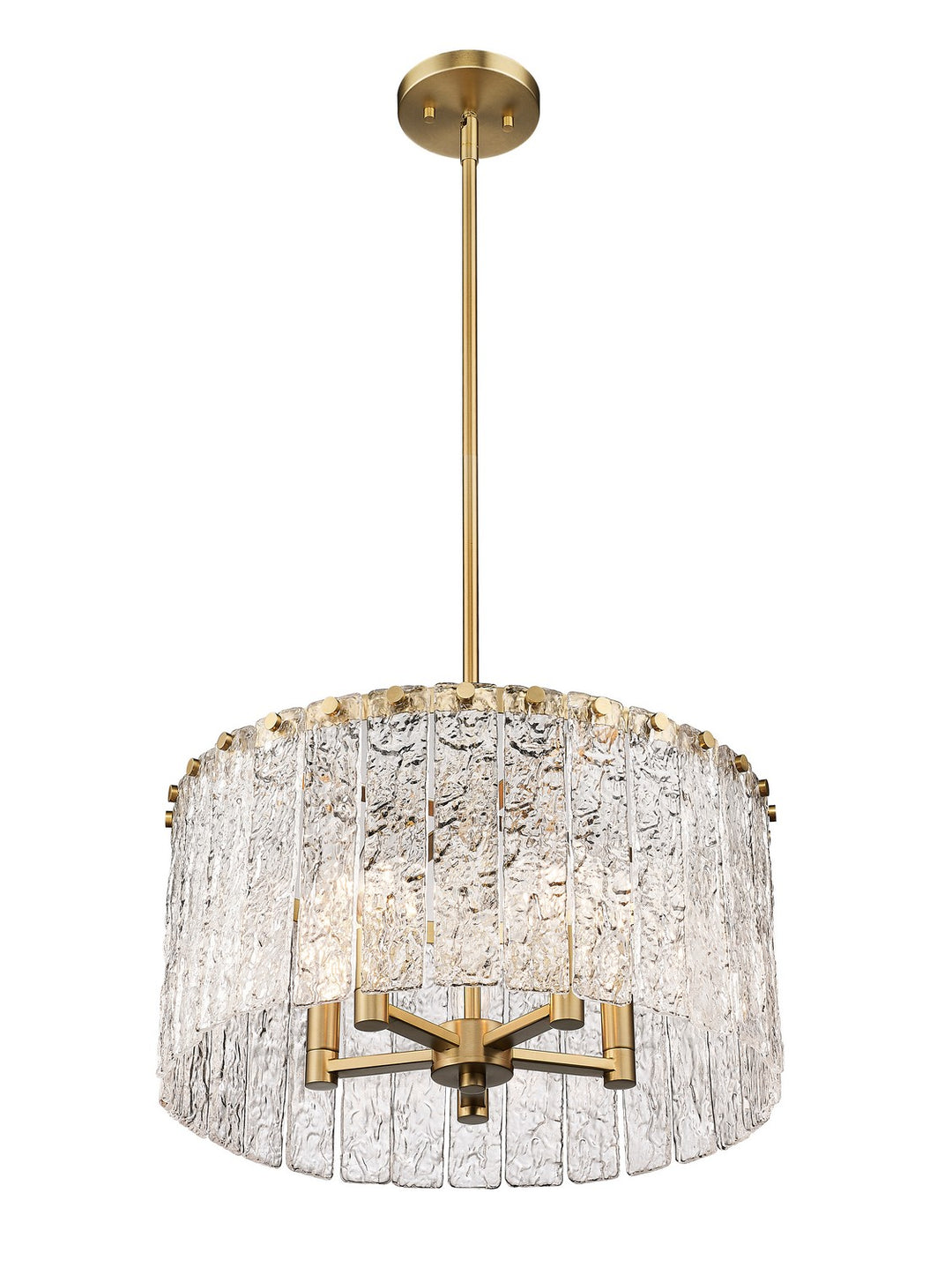 Z-Lite Canada - 1943P18-MGLD - Five Light Pendant - Glacier - Modern Gold