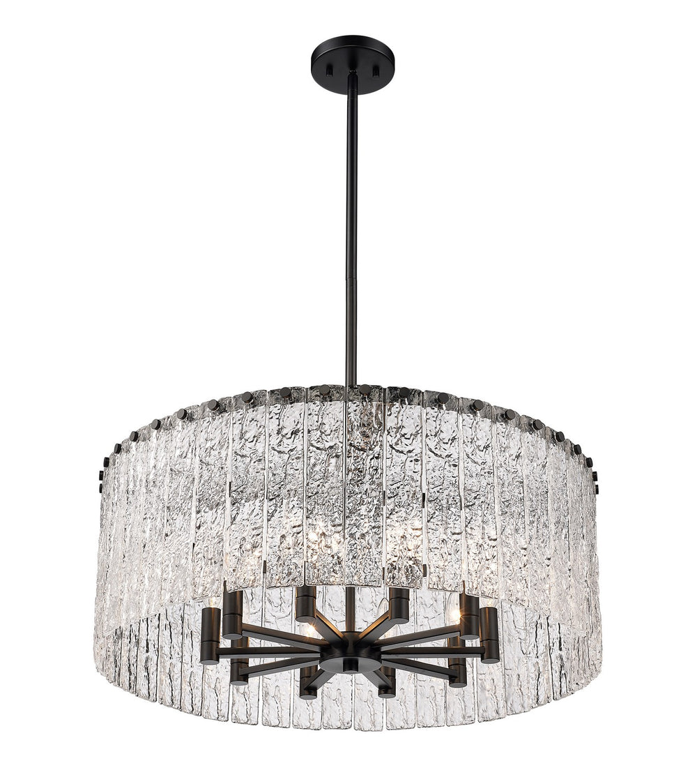 Z-Lite Canada - 1943P26-MB - Ten Light Chandelier - Glacier - Matte Black