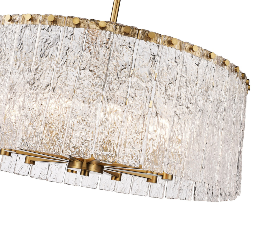 Z-Lite Canada - 1943P26-MGLD - Ten Light Chandelier - Glacier - Modern Gold