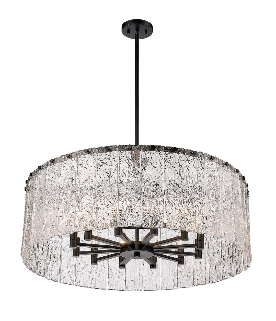 Z-Lite Canada - 1943P32-MB - 12 Light Chandelier - Glacier - Matte Black