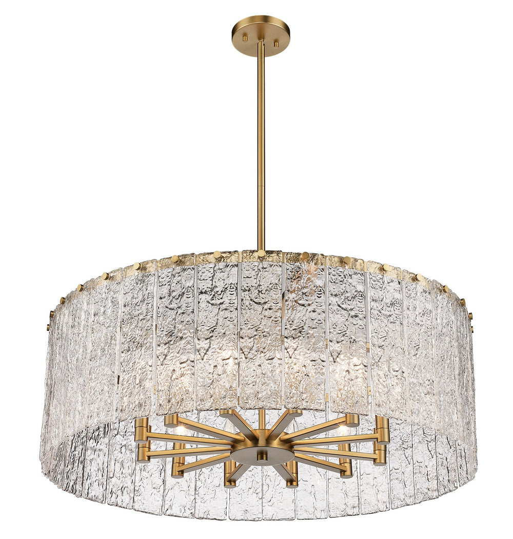 Z-Lite Canada - 1943P32-MGLD - 12 Light Chandelier - Glacier - Modern Gold