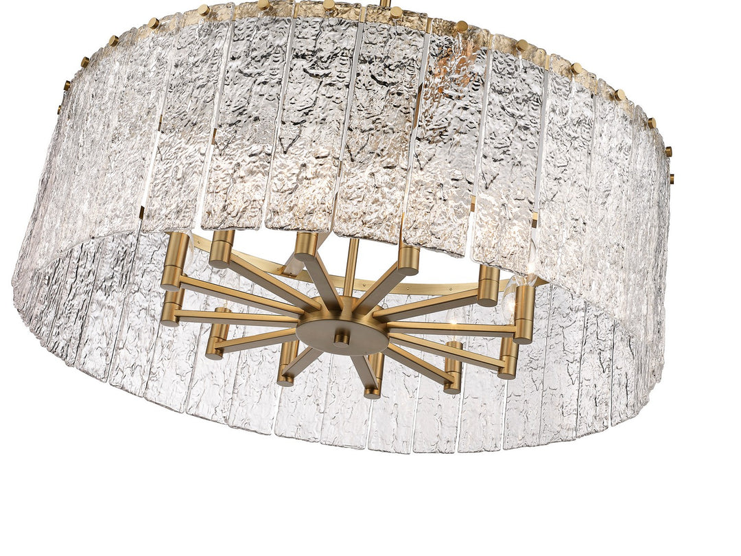 Z-Lite Canada - 1943P32-MGLD - 12 Light Chandelier - Glacier - Modern Gold