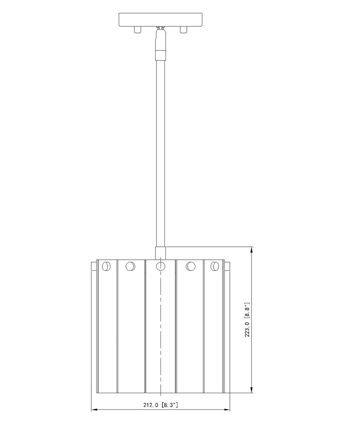 Z-Lite Canada - 1943P8-MB - One Light Pendant - Glacier - Matte Black