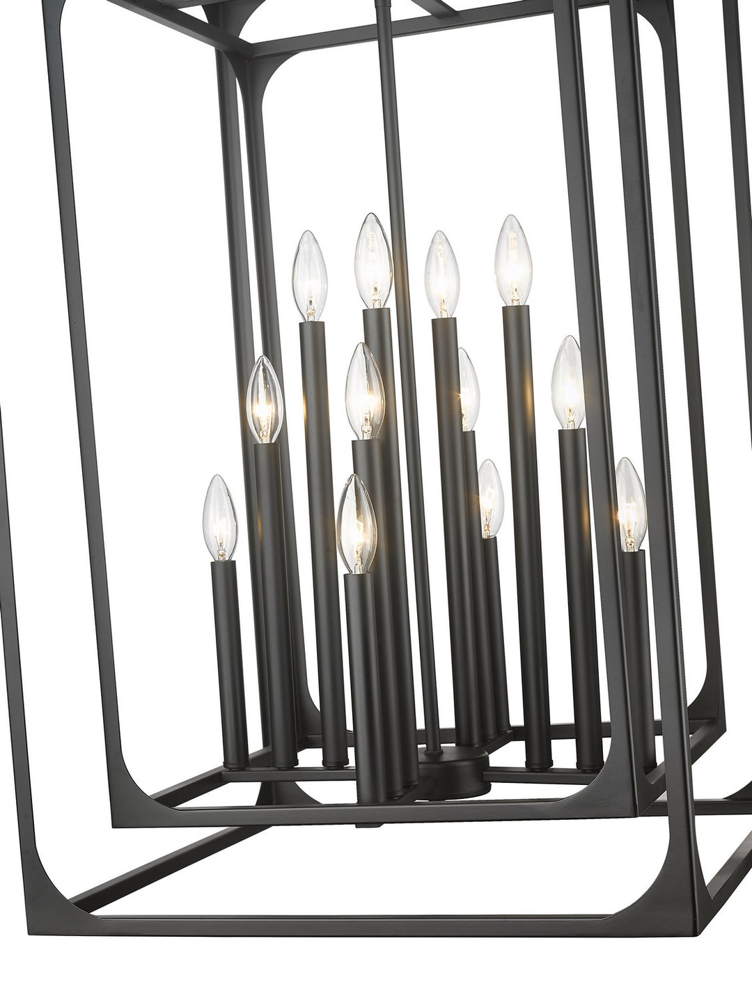 Z-Lite Canada - 3038-12MB - 12 Light Chandelier - Easton - Matte Black