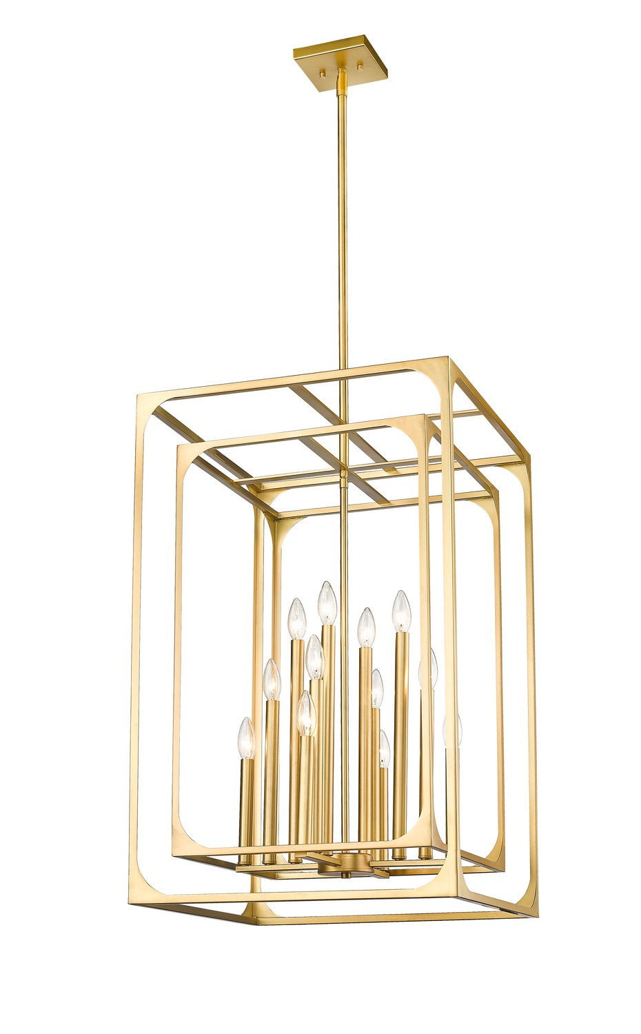 Z-Lite Canada - 3038-12RB - 12 Light Chandelier - Easton - Rubbed Brass