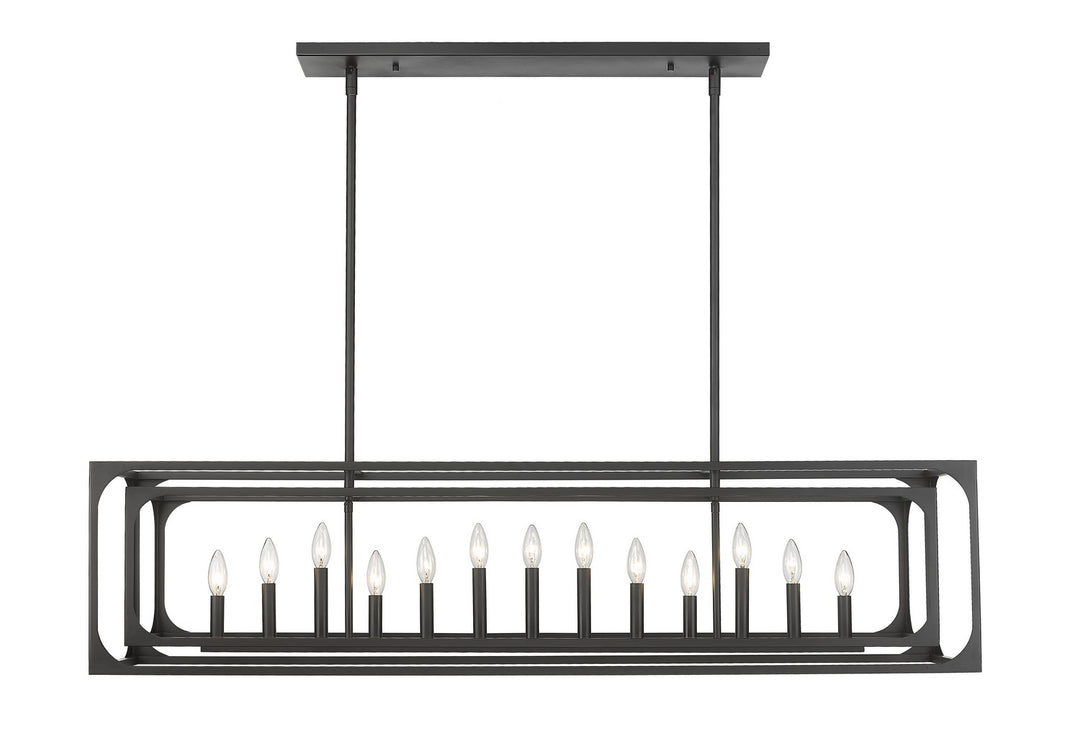 Z-Lite Canada - 3038-13L-MB - 13 Light Linear Chandelier - Easton - Matte Black