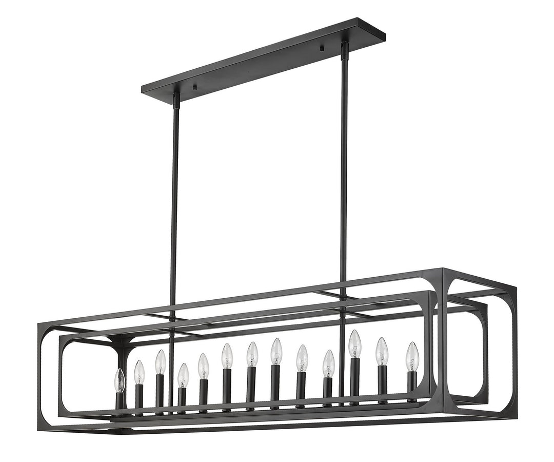 Z-Lite Canada - 3038-13L-MB - 13 Light Linear Chandelier - Easton - Matte Black