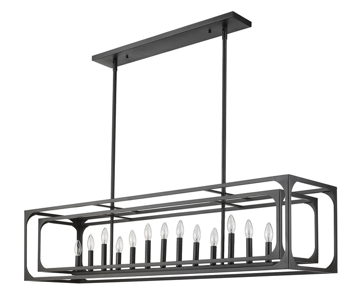 Z-Lite Canada - 3038-13L-MB - 13 Light Linear Chandelier - Easton - Matte Black
