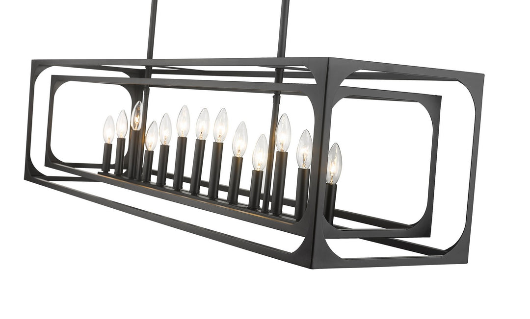 Z-Lite Canada - 3038-13L-MB - 13 Light Linear Chandelier - Easton - Matte Black