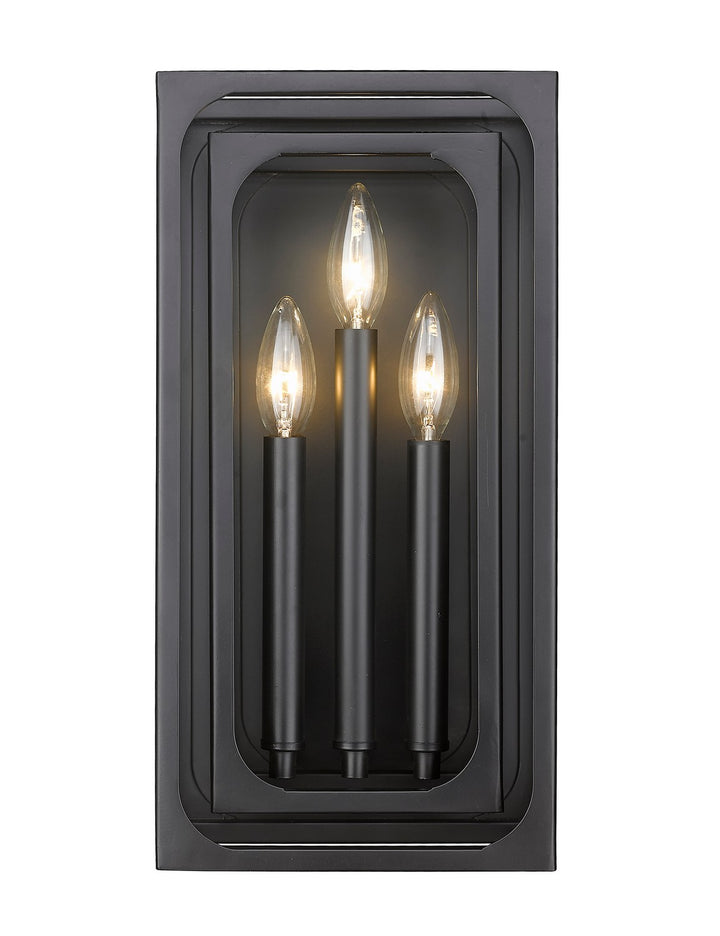Z-Lite Canada - 3038-3S-MB - Three Light Wall Sconce - Easton - Matte Black
