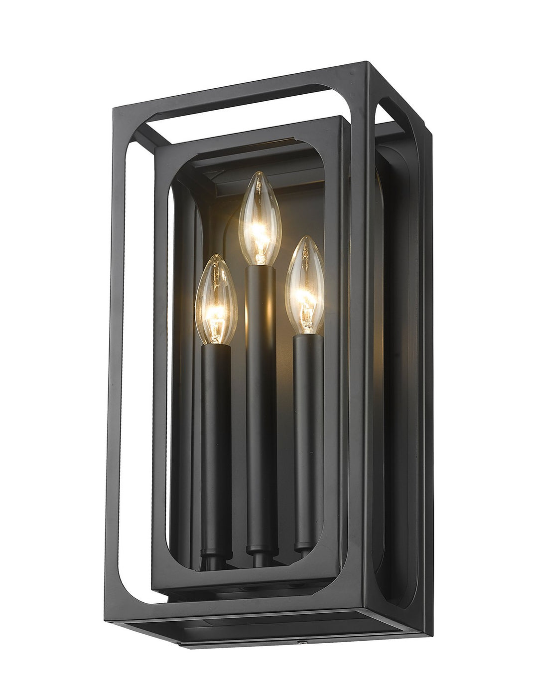 Z-Lite Canada - 3038-3S-MB - Three Light Wall Sconce - Easton - Matte Black