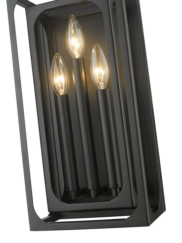 Z-Lite Canada - 3038-3S-MB - Three Light Wall Sconce - Easton - Matte Black