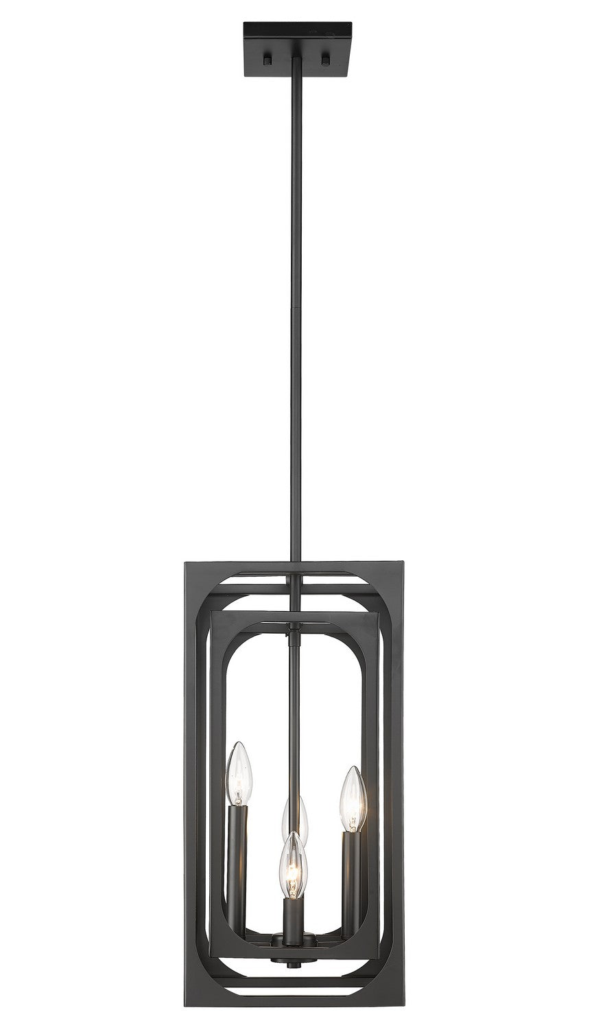 Z-Lite Canada - 3038-4MB - Four Light Chandelier - Easton - Matte Black