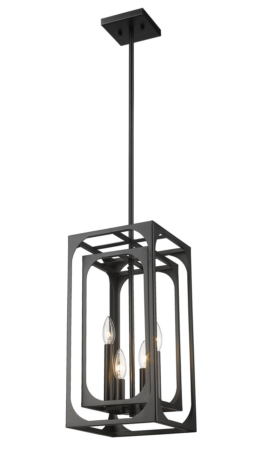 Z-Lite Canada - 3038-4MB - Four Light Chandelier - Easton - Matte Black