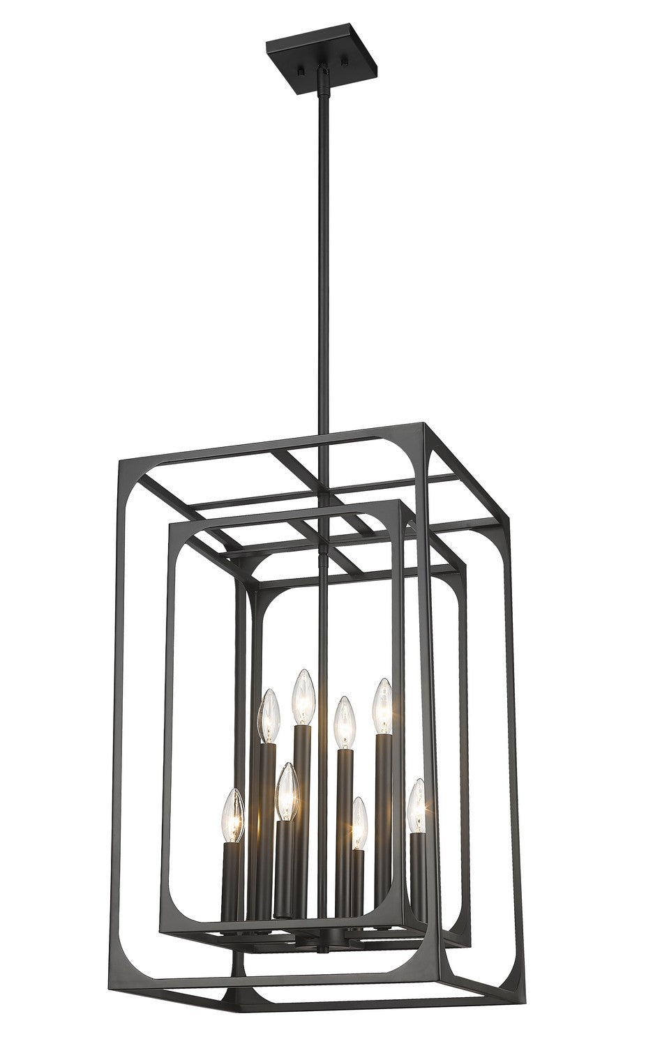Z-Lite Canada - 3038-8MB - Eight Light Chandelier - Easton - Matte Black