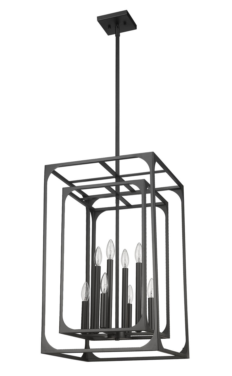 Z-Lite Canada - 3038-8MB - Eight Light Chandelier - Easton - Matte Black