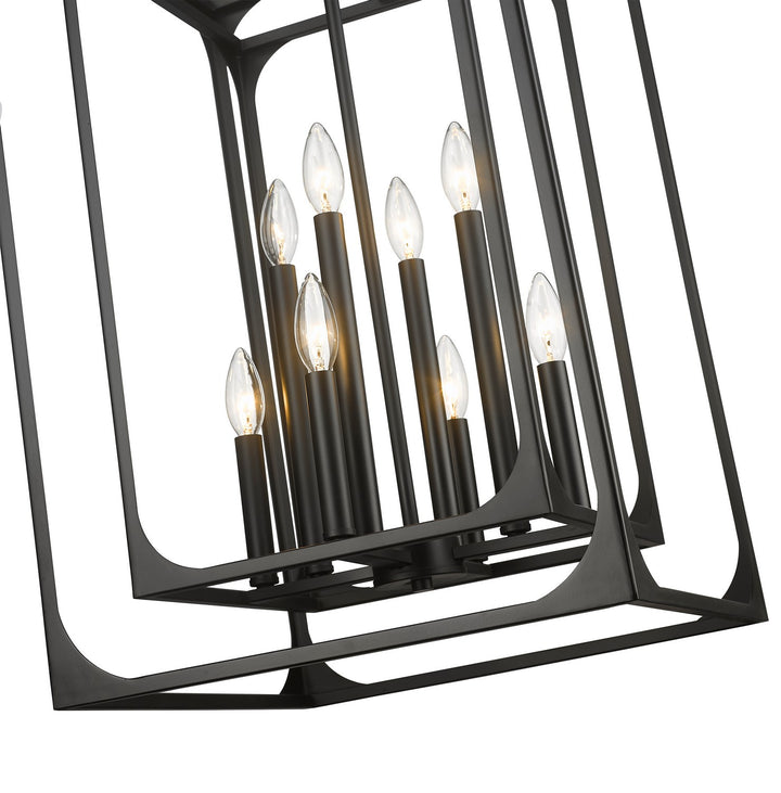 Z-Lite Canada - 3038-8MB - Eight Light Chandelier - Easton - Matte Black
