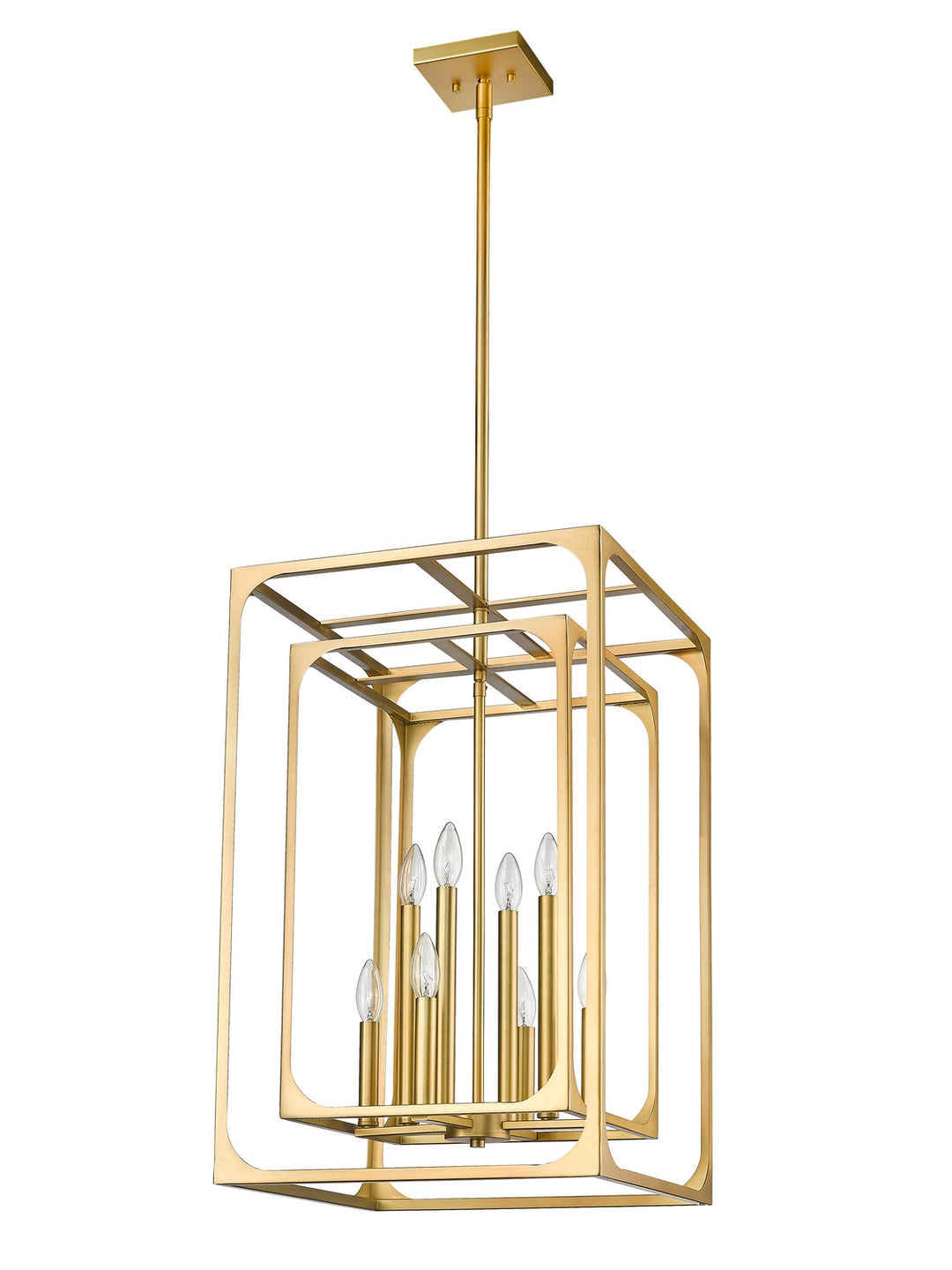 Z-Lite Canada - 3038-8RB - Eight Light Chandelier - Easton - Rubbed Brass