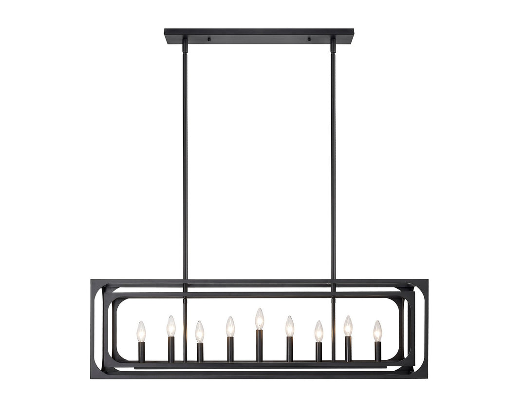 Z-Lite Canada - 3038-9L-MB - Nine Light Linear Chandelier - Easton - Matte Black