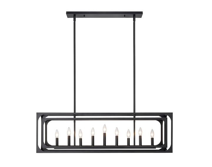 Z-Lite Canada - 3038-9L-MB - Nine Light Linear Chandelier - Easton - Matte Black