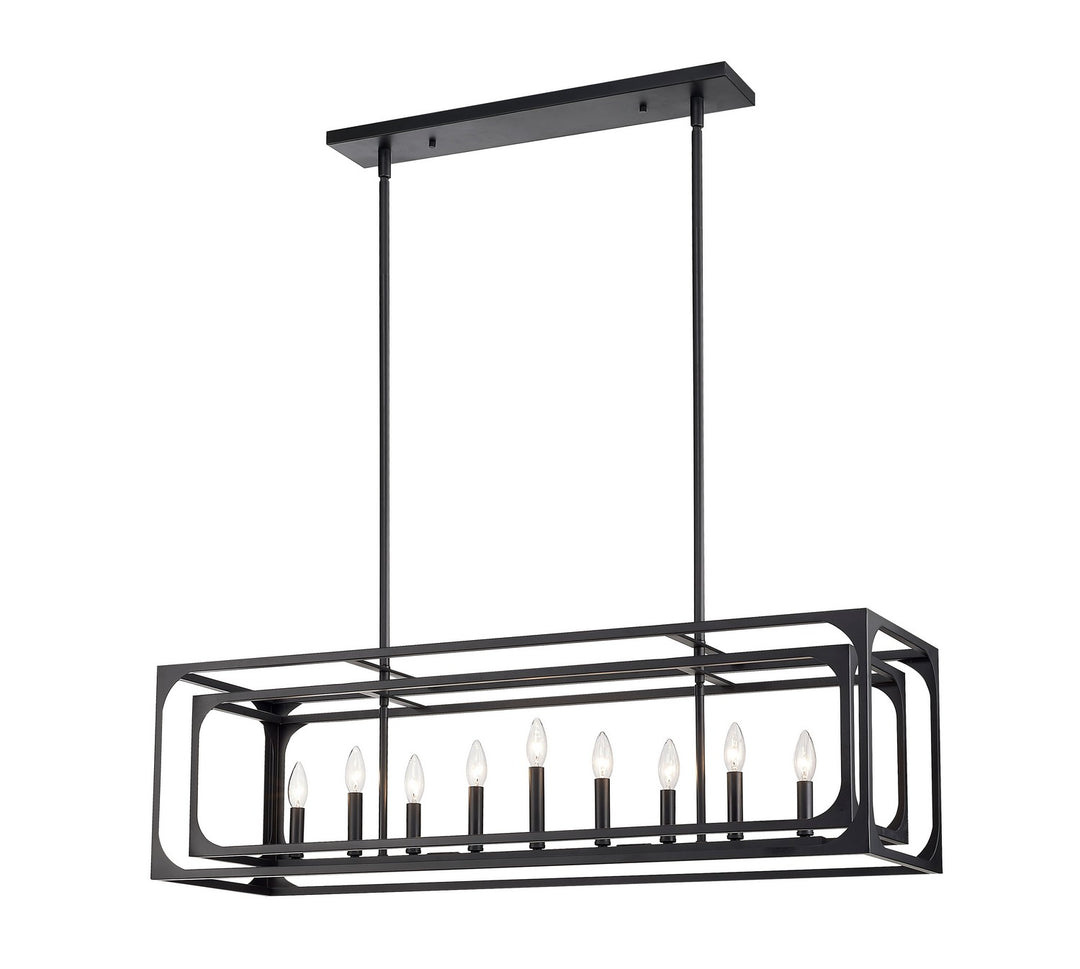 Z-Lite Canada - 3038-9L-MB - Nine Light Linear Chandelier - Easton - Matte Black