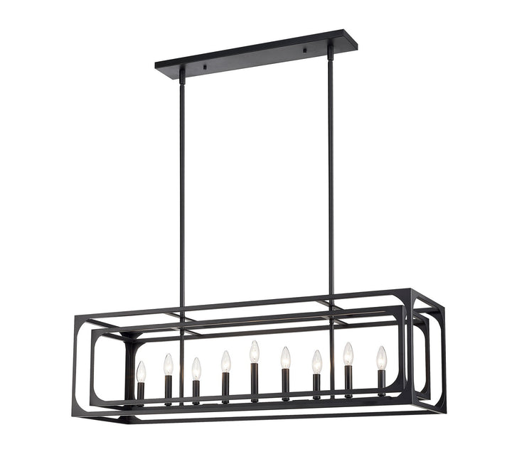 Z-Lite Canada - 3038-9L-MB - Nine Light Linear Chandelier - Easton - Matte Black