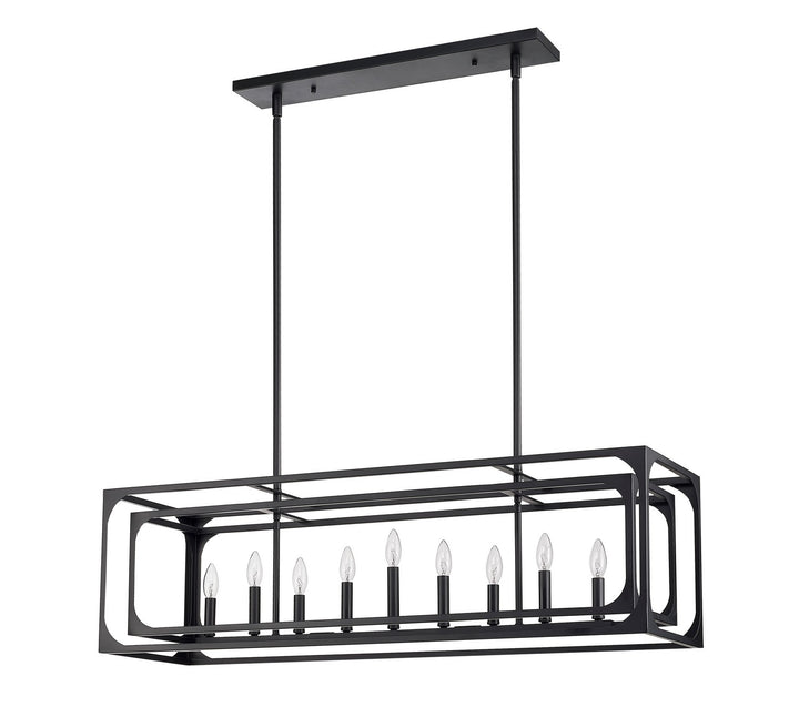 Z-Lite Canada - 3038-9L-MB - Nine Light Linear Chandelier - Easton - Matte Black