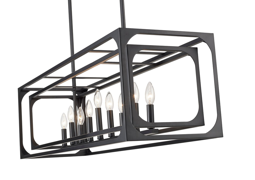 Z-Lite Canada - 3038-9L-MB - Nine Light Linear Chandelier - Easton - Matte Black
