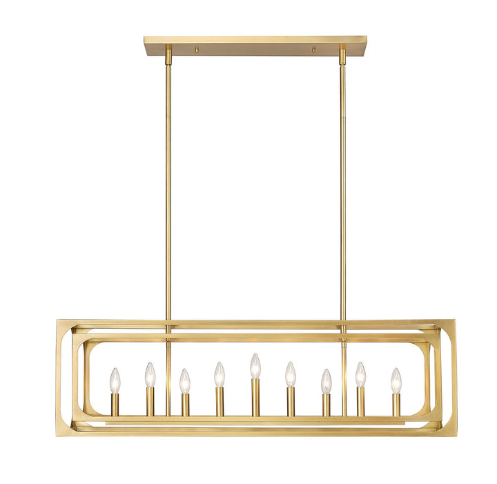 Z-Lite Canada - 3038-9L-RB - Nine Light Linear Chandelier - Easton - Rubbed Brass