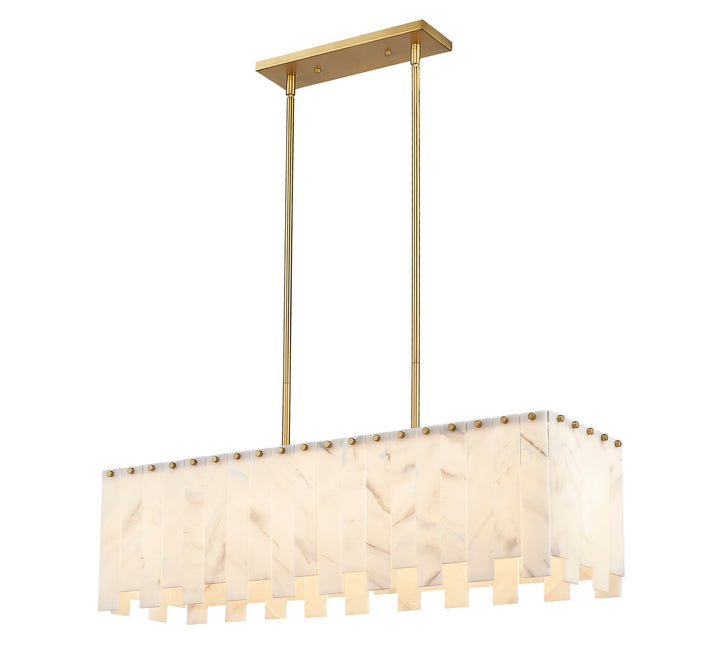 Z-Lite Canada - 345-40L-RB - Five Light Linear Chandelier - Viviana - Rubbed Brass