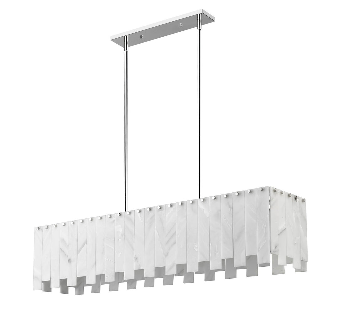 Z-Lite Canada - 345-49L-PN - Seven Light Linear Chandelier - Viviana - Polished Nickel