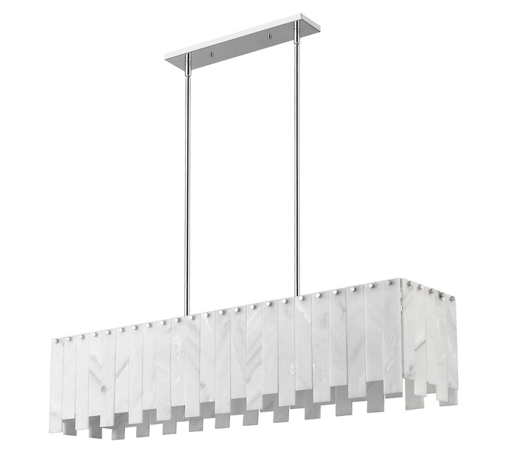 Z-Lite Canada - 345-49L-PN - Seven Light Linear Chandelier - Viviana - Polished Nickel