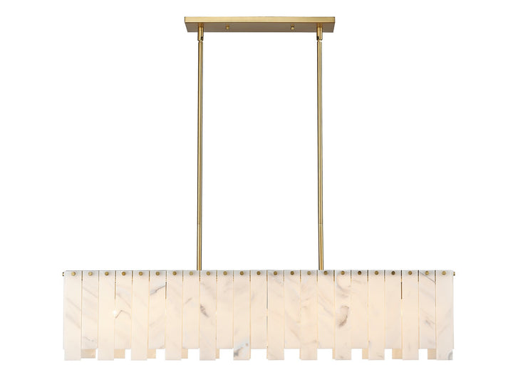 Z-Lite Canada - 345-49L-RB - Seven Light Linear Chandelier - Viviana - Rubbed Brass