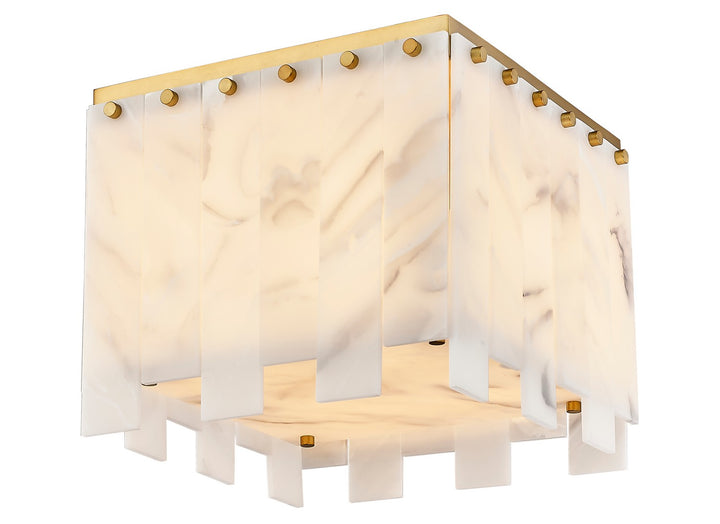 Z-Lite Canada - 345F13-RB - Four Light Flush Mount - Viviana - Rubbed Brass