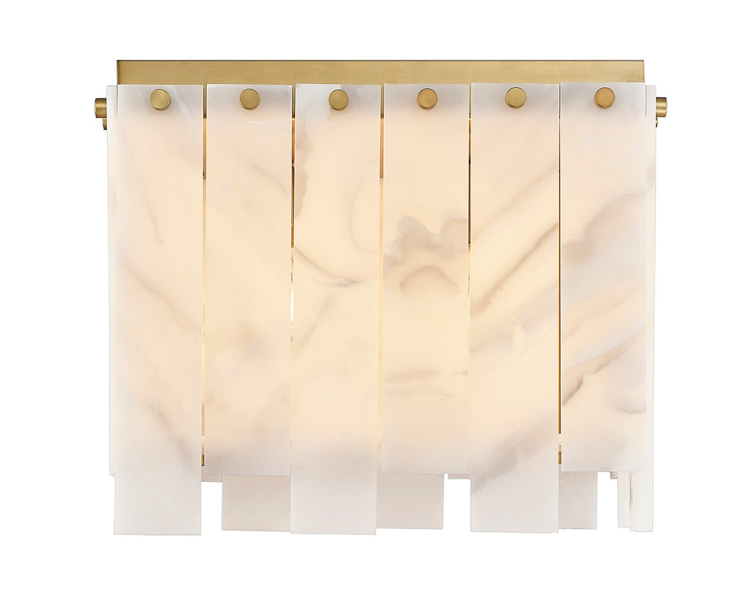 Z-Lite Canada - 345F13-RB - Four Light Flush Mount - Viviana - Rubbed Brass