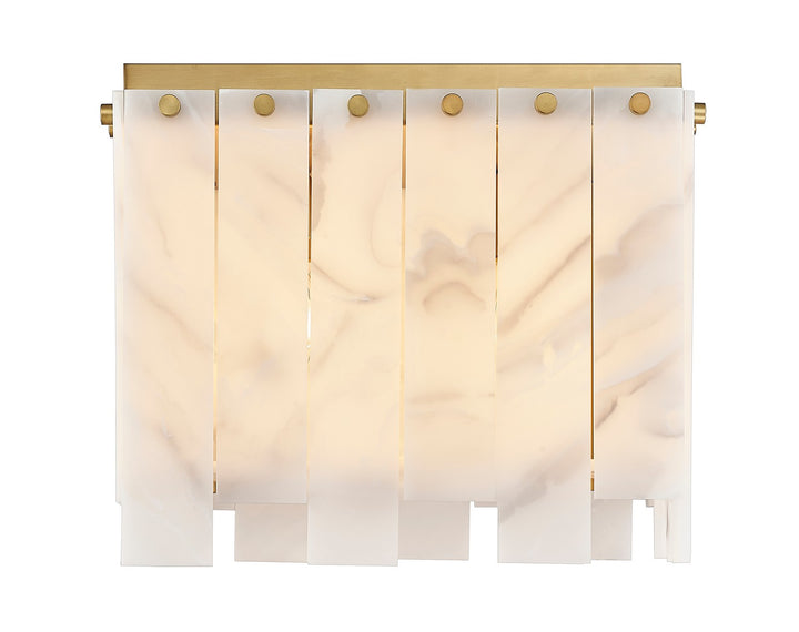Z-Lite Canada - 345F13-RB - Four Light Flush Mount - Viviana - Rubbed Brass