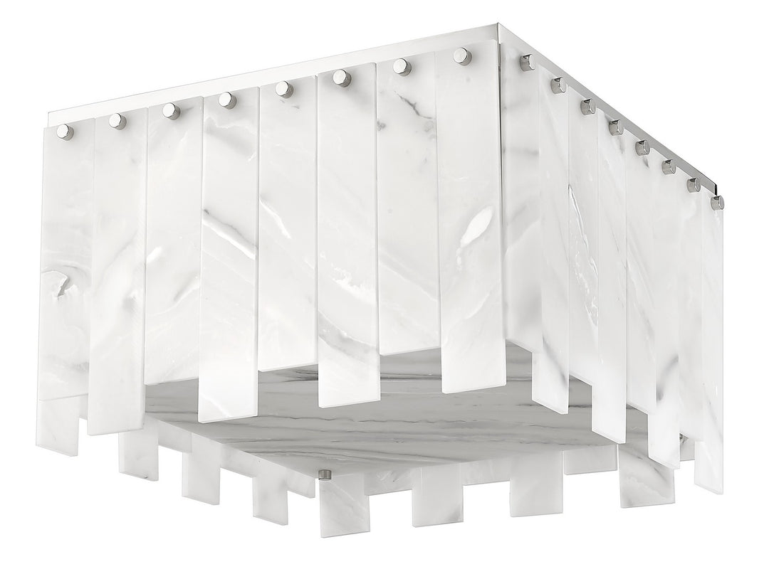 Z-Lite Canada - 345F17-PN - Six Light Flush Mount - Viviana - Polished Nickel