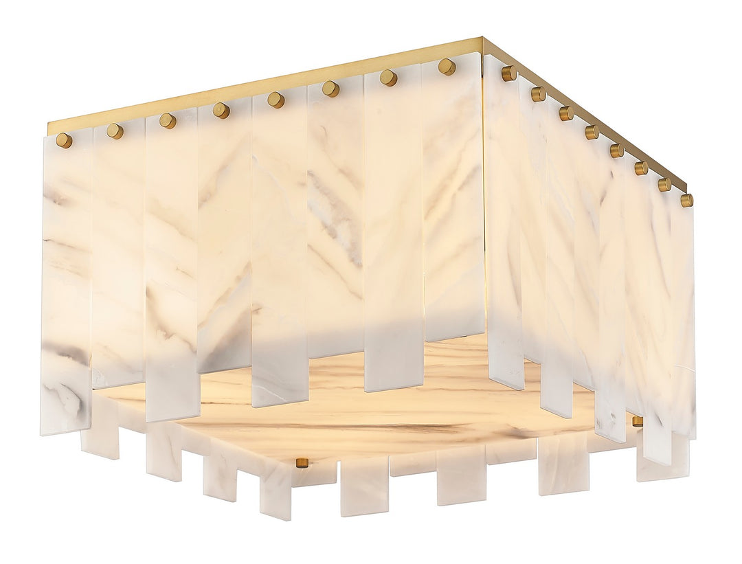 Z-Lite Canada - 345F17-RB - Six Light Flush Mount - Viviana - Rubbed Brass