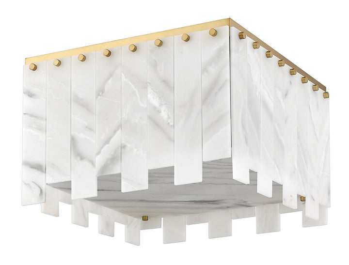 Z-Lite Canada - 345F17-RB - Six Light Flush Mount - Viviana - Rubbed Brass
