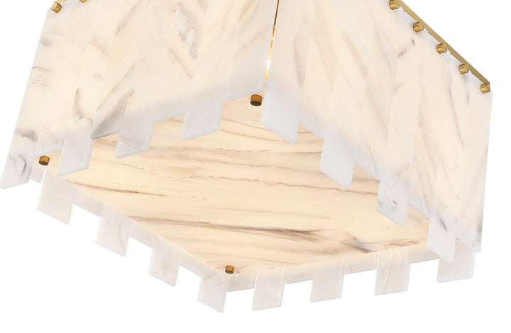 Z-Lite Canada - 345F17-RB - Six Light Flush Mount - Viviana - Rubbed Brass