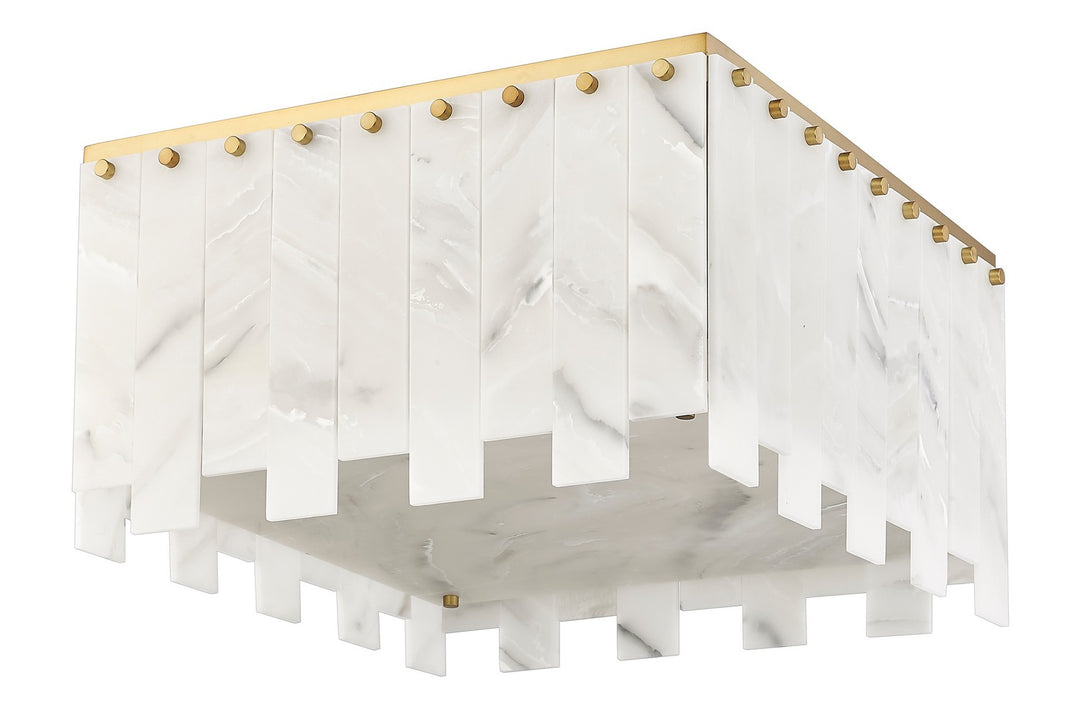 Z-Lite Canada - 345F20-RB - Nine Light Flush Mount - Viviana - Rubbed Brass