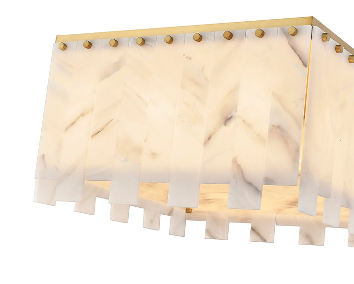 Z-Lite Canada - 345F20-RB - Nine Light Flush Mount - Viviana - Rubbed Brass